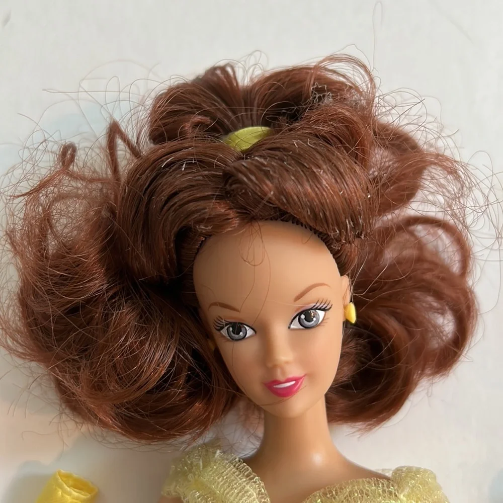 5 vintage collectible Barbie dolls Belle Cinderella Rapunzel Bride Princess